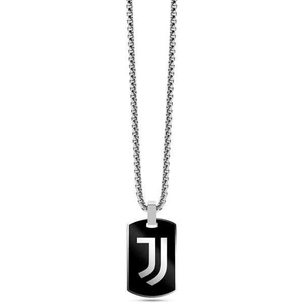 COLLANA PIASTRINA JUVENTUS OFFICIAL B-JC007UAS ACCIAIO E SMALTO