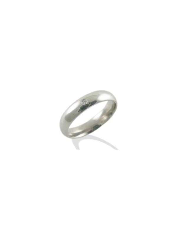 GEMORO AGFD001.14 FEDE IN ARGENTO 925% CON DIAMANTE NATURALE