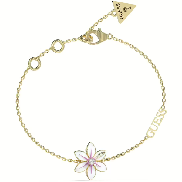 GUESS JUBB04134JWYGWHS BRACCIALE FIORE DI LOTO SMALTATO