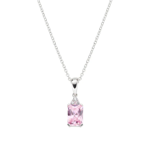 AMEN COLLANA CLBABBROZ PRINCESS ZIRCONE ROSA