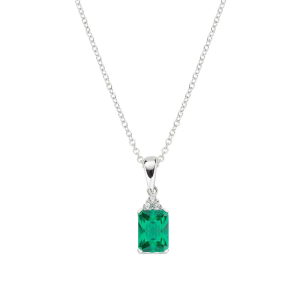 COLLANA AMEN PRINCESS ZIRCONI VERDE E BIANCHI CLBABBVZ